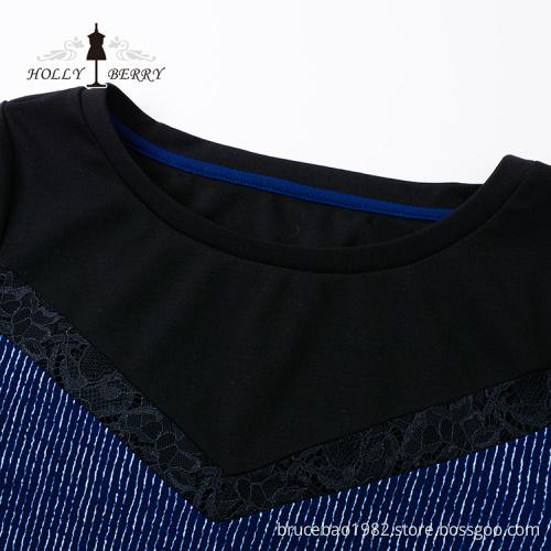 New Design Unlined Navy Regular Blouse